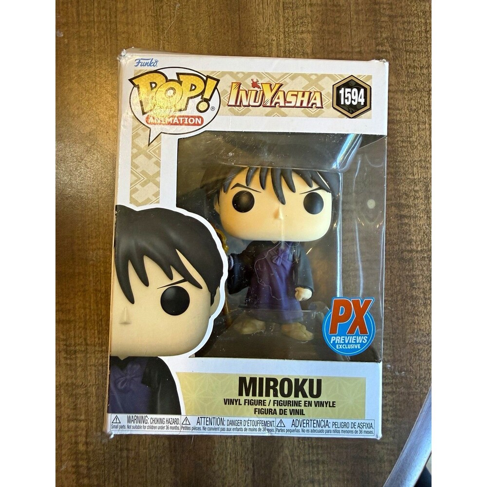 Funko Pop! Animation InuYasha Miroku Vinyl Figurine #1594 Previews Exclusive